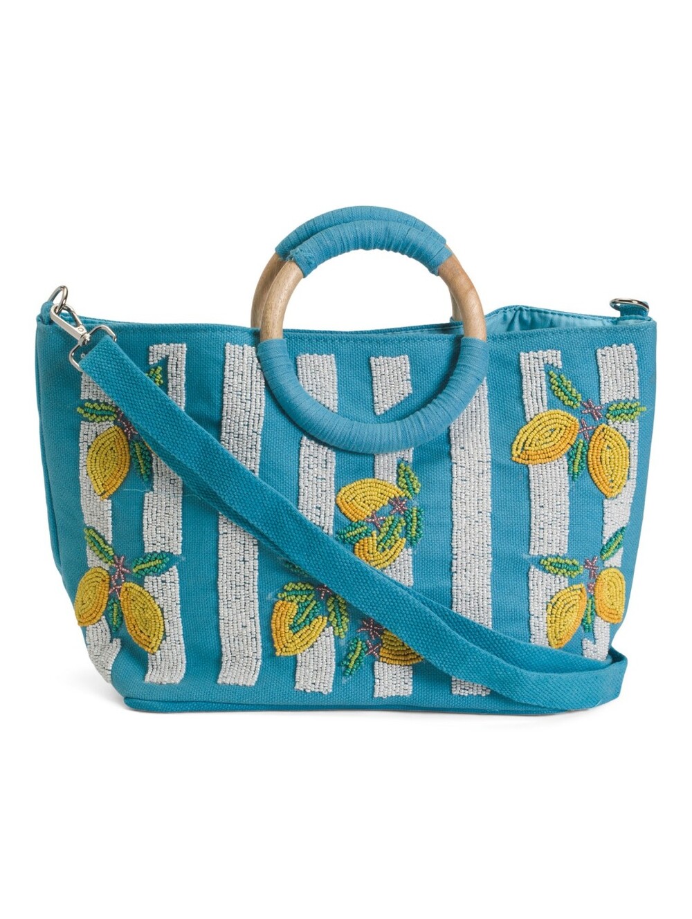 NEW Sol And Mer Beaded Lemon Handbag